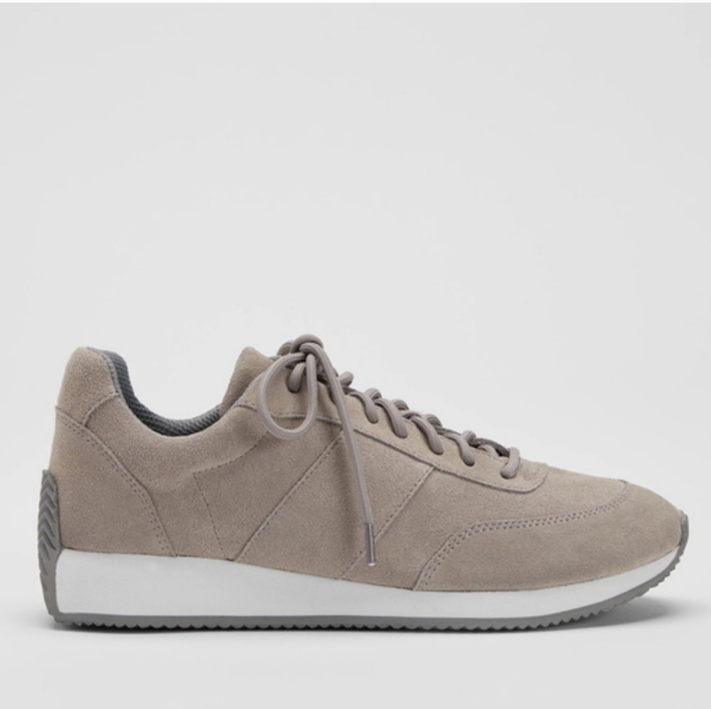 NEW Eileen Fisher Haste Suede Taupe Sneaker Size 11